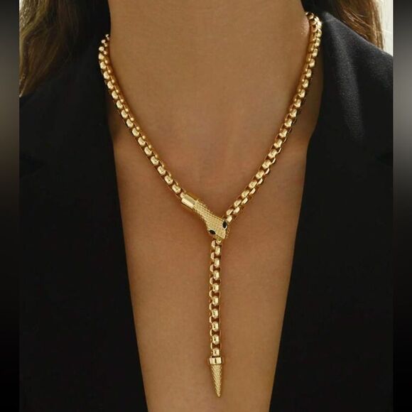 Free People Jewelry - Free People Gold Snake Necklace